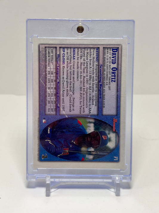 1998 Topps Bowman Rookie Autograph - David Ortiz - #71