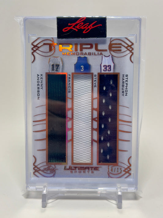 Triple Memorabilia - Kenny Anderson/Steve Francis/Stephon Marbury - TM-05 - 14/15