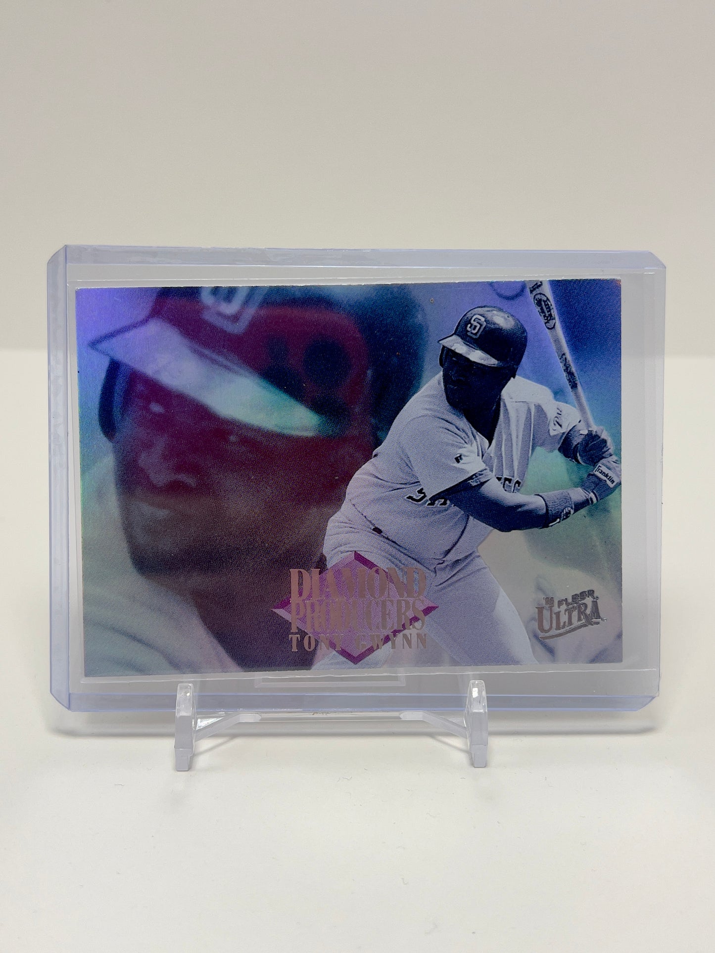 1995 Fleer League Baseball - Diamond Producers - Tony Gwynn - 4 of 12 - Chrome Holographic