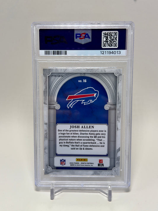 2024 ZENITH - Josh Allen - #16 - Z Marquee-Orange - GEM MT 10